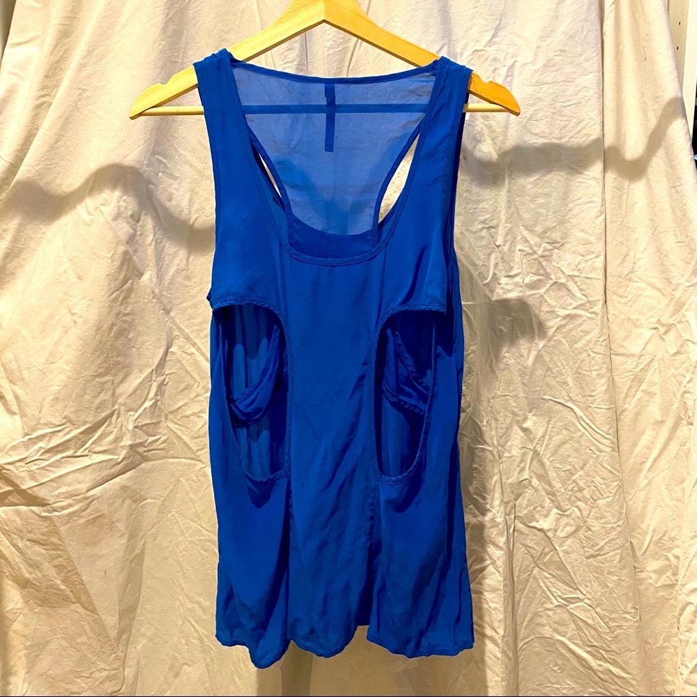 🎉 FINAL MARKDOWN 🎉 asos silky blue cutout tank - sz 6
